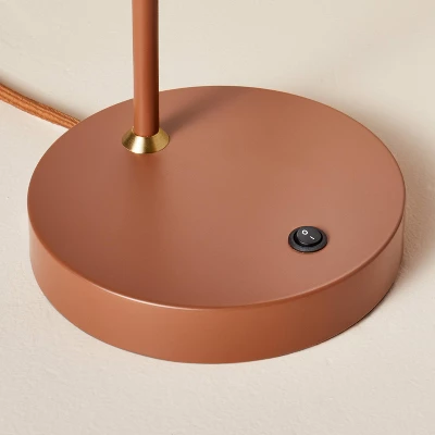20" Metal Task Lamp With USB Port Terracotta Brown (Includes LED Light Bulb) - Hearth & Hand™ With Magnolia 6 20" Metal Task Lamp With USB Port Terracotta Brown (Includes LED Light Bulb) - Hearth & Hand™ With Magnolia - Image 4