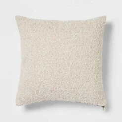 Woven Boucle Square Throw Pillow With Exposed Zipper - Threshold™ -Bedding Promotion GUEST 0156fdc5 10c3 4229 91f3 7cd04c3990d7