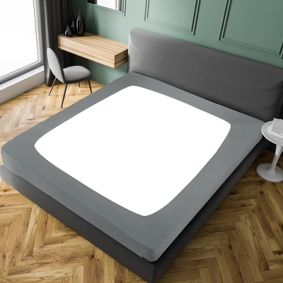 PiccoCasa Box Spring Cover Stretchy Fabric Wrap Around 4 Sides Bed Skirt Wrinkle Free For Home 4 PiccoCasa Box Spring Cover Stretchy Fabric Wrap Around 4 Sides Bed Skirt Wrinkle Free For Home - Image 2