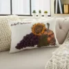 12"x20" Harvest Sunflower Throw Pillow White - Mina Victory -Bedding Promotion GUEST 02e9ad36 f195 496a 958c beed6b8f56af
