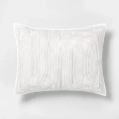 Microstripe Pillow Sham Cream/Gray - Hearth & Hand™ With Magnolia 8 Microstripe Pillow Sham Cream/Gray - Hearth & Hand™ With Magnolia -Bedding Promotion GUEST 0411dbda 7209 43ed bfdf 242b502448e9