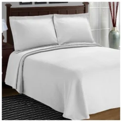 Geometric Rustic Traditional Raised Jacquard Matelasse Cotton Diamond Solitaire 3-Piece Bedspread Set By Blue Nile Mills 8 Geometric Rustic Traditional Raised Jacquard Matelasse Cotton Diamond Solitaire 3-Piece Bedspread Set By Blue Nile Mills -Bedding Promotion GUEST 05494f6d ae2e 4abd 812d 708d9f4d49d1