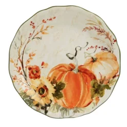 Set Of 4 Harvest Morning Dinner Plates - Certified International