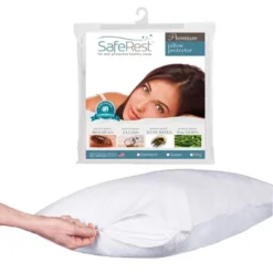 SafeRest Waterproof Pillow Protector (1) - Zippered Dust Mite Pillow Cover - Hypoallergenic Pillow Covers -Bedding Promotion GUEST 065e6353 5739 4204 92fa 67ea60531bdd