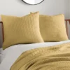 Mills Waffle Ochre Euro Sham Set Of 2- Levtex Home -Bedding Promotion GUEST 0799bbef 2b40 4e58 a09b 7188e2fde035