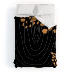 Aleeya Jones Polyester Comforter & Sham Set Black/Gold - Deny Designs 9 Aleeya Jones Polyester Comforter & Sham Set Black/Gold - Deny Designs -Bedding Promotion GUEST 08dde69b c03c 4886 b541 0be962af7e34