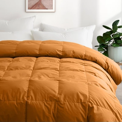 Peace Nest Organic Cotton Down Feather Comforter Duvet Insert, Tan 7 Peace Nest Organic Cotton Down Feather Comforter Duvet Insert, Tan - Image 5