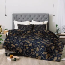 Iveta Abolina Crystalline Water Comforter Set Navy - Deny Designs