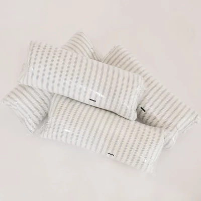 Granny Stripe Soft/Medium Density 4 Pack Down Alternative Pillows. 5 Granny Stripe Soft/Medium Density 4 Pack Down Alternative Pillows. - Image 3