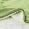 Poly Fleece - Oversized Plush Woven Polyester Fleece Solid Color Throw - Breathable By Hastings Home (Aloe Green And White) -Bedding Promotion GUEST 0ea58826 017e 422a 9739 f518f548143f
