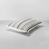 Textured Stripe Pillow Sham Dark Gray/Cream - Hearth & Hand™ With Magnolia -Bedding Promotion GUEST 0f13ca7b 719d 41c4 b902 7d206cc70b43