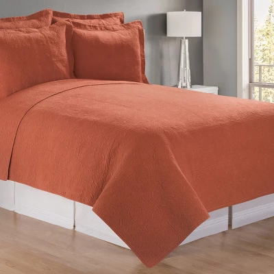 C&F Home Terra Cotta Matelasse Euro Sham 3 C&F Home Terra Cotta Matelasse Euro Sham