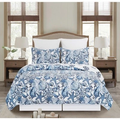 C&F Home Blue Coast Shells Standard Sham 5 C&F Home Blue Coast Shells Standard Sham - Image 3