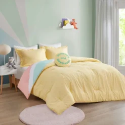 Erin Rainbow Sunburst Reversible Cotton Comforter Set Yellow -Bedding Promotion GUEST 13394130 314d 4bd6 81d4 b87109e5c3a9