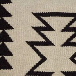 Ivory/Black Southwestern Stripe Throw Pillow 18"x18" - Rizzy Home