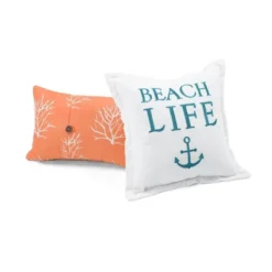 Coastal Reef Feather Reversible Quilt Set Blue/Coral - Lush Décor 14 Coastal Reef Feather Reversible Quilt Set Blue/Coral - Lush Décor -Bedding Promotion GUEST 17c03992 e217 433e 95fc a6b601cb4675