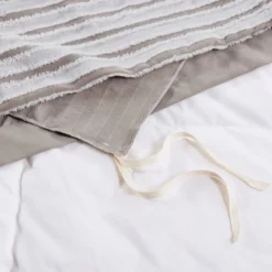 Madison Park 3pc River Clipped Jacquard Duvet Cover Set Off-White -Bedding Promotion GUEST 187c4638 6cbf 4afd bd68 98f85b0d6d6b