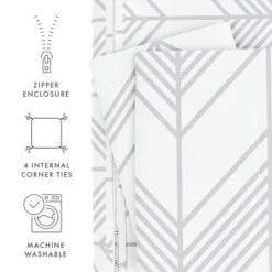 Chevron & Polka Dots Pattern Premium 3 Piece Duvet Cover Set, Ultra Soft, Easy Care - Becky Cameron -Bedding Promotion GUEST 1aeb93e8 6a5e 4e71 adfb 7a5c4d5a4b0c