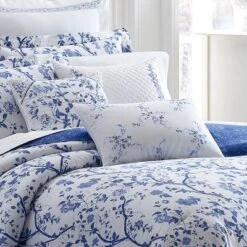 Charlotte Reversible Duvet Cover Set Blue - Laura Ashley -Bedding Promotion GUEST 1b197723 28bc 4284 8ec1 0b20fbe5330c