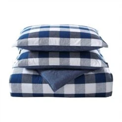 Bison Plaid 100% Cotton Comforter Set Navy - Wrangler -Bedding Promotion GUEST 1e1c82c9 5ef2 4278 9c86 2dc7b78ab9ca