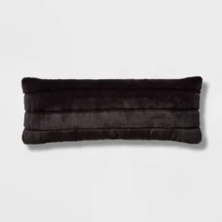 Oversized Oblong Faux Fur Channeled Decorative Throw Pillow - Threshold™ -Bedding Promotion GUEST 234ab344 e141 4454 a587 a020b4cdd397