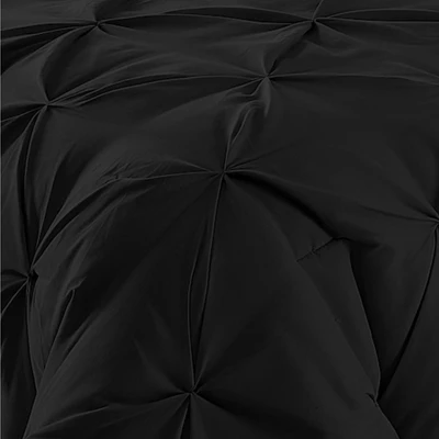 ELuxury 3pc Pin Tuck Comforter Set 4 ELuxury 3pc Pin Tuck Comforter Set - Image 2