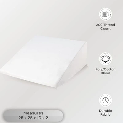 The Grand Breathable Wedge Pillow Protector With Zipper - White 7 The Grand Breathable Wedge Pillow Protector With Zipper - White - Image 5