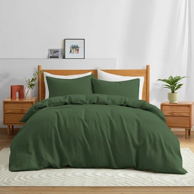 Peace Nest Elegance Linen Duvet Cover Set 3 Peace Nest Elegance Linen Duvet Cover Set