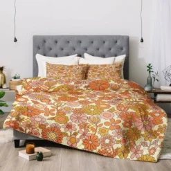 Jenean Morrison Checkered Past In Coral Comforter Set Orange/Pink - Deny Designs -Bedding Promotion GUEST 2812135b cc49 4d21 a740 f9348977dd20