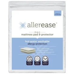 2-in-1 Hot Water Washable Allergy Protection Mattress Pad - AllerEase 10 2-in-1 Hot Water Washable Allergy Protection Mattress Pad - AllerEase -Bedding Promotion GUEST 282b9bdd 9786 43b5 a376 f0270bdfb5e8