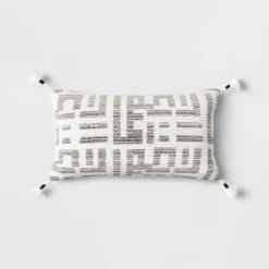 Oversized Modern Geometric Patterned Lumbar Throw Pillow - Threshold™ 12 Oversized Modern Geometric Patterned Lumbar Throw Pillow - Threshold™ -Bedding Promotion GUEST 28b7b722 9941 41df 9d16 8fd8559f64a7