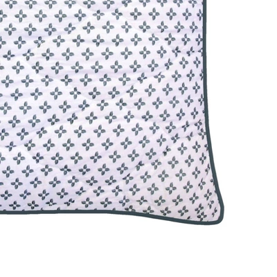 Euro Wisteria Sham Blue - New York Botanical Garden 4 Euro Wisteria Sham Blue - New York Botanical Garden - Image 2