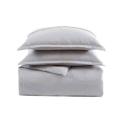 Chloe Solid Comforter & Sham Set - City Scene 7 Chloe Solid Comforter & Sham Set - City Scene - Image 5