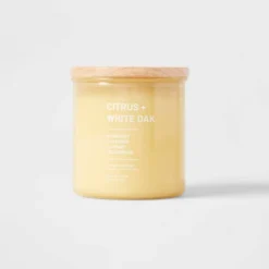 Wellness Jar Citrus And White Oak Candle Yellow - Threshold™ -Bedding Promotion GUEST 2ed91f4f 6994 434b 8b99 5124507b0825