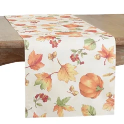 Saro Lifestyle Fall Pumpkin Design Dining Table Runner 10 Saro Lifestyle Fall Pumpkin Design Dining Table Runner -Bedding Promotion GUEST 2f8cd144 96bc 48a9 8ad2 2e8c7b4211ca