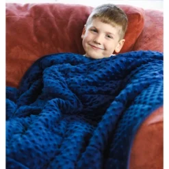 Bouncy Bands 7lb Weighted Sensory Blanket - Blue & Green