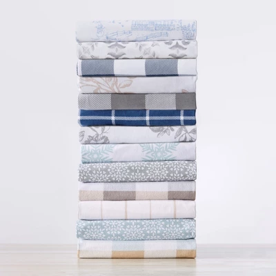 Great Bay Home Cotton Printed Flannel Sheet Set 5 Great Bay Home Cotton Printed Flannel Sheet Set - Image 3