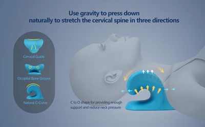 Maison Neck And Shoulder Cervical Traction Relaxer Device, Comfortable Therapy Pillow, Posture Corrector, And Cervical Spine Alignment 5 Maison Neck And Shoulder Cervical Traction Relaxer Device, Comfortable Therapy Pillow, Posture Corrector, And Cervical Spine Alignment - Image 3