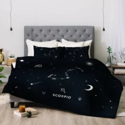 Cuss Yeah Designs Scorpio Star Constellation Comforter Set - Deny Designs -Bedding Promotion GUEST 375ac724 e755 4eb8 a09f 5b941daf3cf8