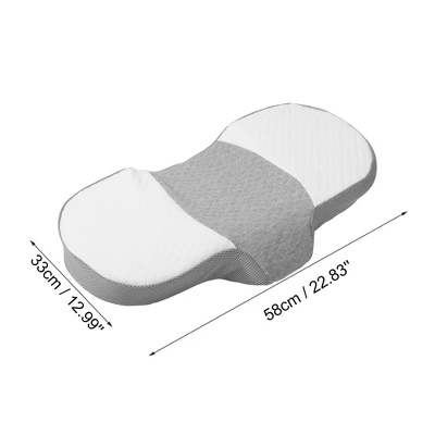 Unique Bargains Neck And Shoulder Pain Ease Home Sleeping Bed Polyester Cotton Memory Foam Pillow 1 Pc 5 Unique Bargains Neck And Shoulder Pain Ease Home Sleeping Bed Polyester Cotton Memory Foam Pillow 1 Pc - Image 3