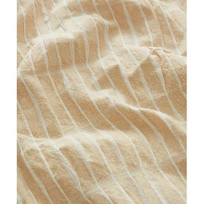 Blue Loom 3pc Puckered Striped Jacquard Comforter Bedding Set 5 Blue Loom 3pc Puckered Striped Jacquard Comforter Bedding Set - Image 3