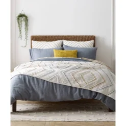 Blue Loom 3pc Phoenix Quilt Set Gray/Off White -Bedding Promotion GUEST 3b6e05b6 b529 4abd b62c 1ecdd06101f2