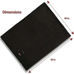 Zone Tech Car Travel Blanket – Black Premium Quality 12V Automotive Polar Fleece Material Great For Winter, Cold Days And Night Road Trips -Bedding Promotion GUEST 3b8832bf 4342 40ef 8181 55db3ac8b7c3