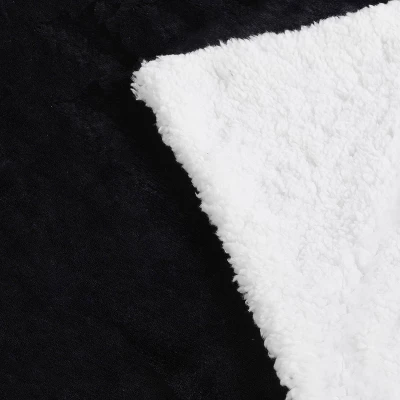 48" X 72" Reversible Sherpa Duvet Cover For Weighted Blanket Charcoal/Ivory - DreamLab 3 48" X 72" Reversible Sherpa Duvet Cover For Weighted Blanket Charcoal/Ivory - DreamLab