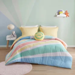 Erin Rainbow Sunburst Reversible Cotton Comforter Set Yellow -Bedding Promotion GUEST 3f2b8532 0422 4f5e 8c48 5a1b9fdd8144
