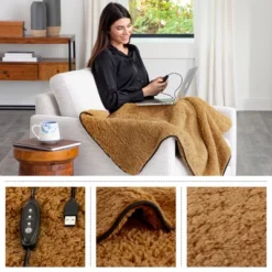 Heated Blanket 2-Pack - USB-Powered Fleece Throw Blankets For Travel, Home, Office, Or Camping - Winter Car Accessories By Stalwart (Brown) 16 Heated Blanket 2-Pack - USB-Powered Fleece Throw Blankets For Travel, Home, Office, Or Camping - Winter Car Accessories By Stalwart (Brown) -Bedding Promotion GUEST 3fa56d30 c2ad 4ce3 b254 81e2ea935a14