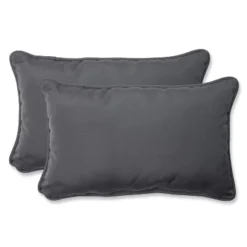 11.5"x18.5" 2pc Pillow Perfect ECOM Canvas Rectangular Outdoor Throw Pillow Set -Bedding Promotion GUEST 40c1a3c1 2b2a 4c76 bbc3 9470a99706e5