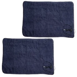 Heated Blanket 2-Pack - USB-Powered Fleece Throw Blankets For Travel, Home, Office, Or Camping - Winter Car Accessories By Stalwart (Navy Blue) -Bedding Promotion GUEST 40e1f150 782b 487e a267 1e66c52b1b1e