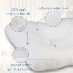Core Products Tri-Core Natural Cervical Support Pillow With Premium Organic Cotton Cover -Bedding Promotion GUEST 42fafda1 d739 47f2 83a4 b8f47d067f37