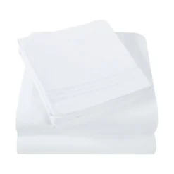 Trinity 300 Thread Count Rayon From Bamboo Sheet Set, Cooling Bed Sheets With 16" Deep Pocke